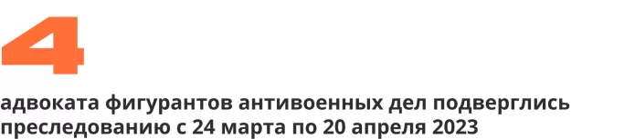 Сводка антивоенных репрессий. Апрель 2023 | ОВД-Инфо