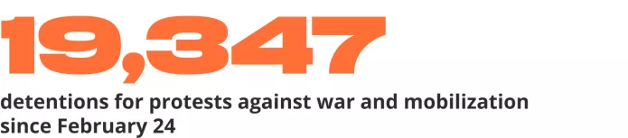 Wartime repressions report. Eight months of war. October 2022 | ОВД-Инфо