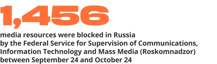 Wartime repressions report. Eight months of war. October 2022 | ОВД-Инфо